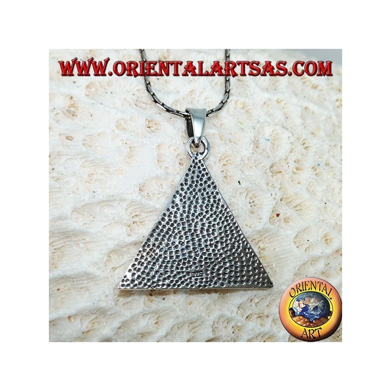 Silver pendant, eye of providence