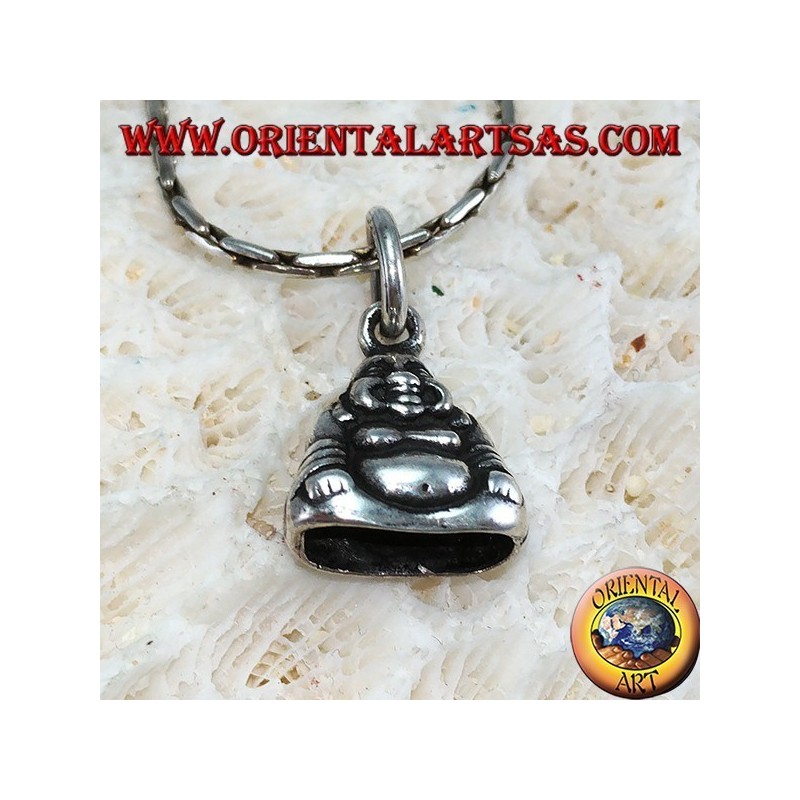 Pendentif en argent Bouddha de petite abondance double face