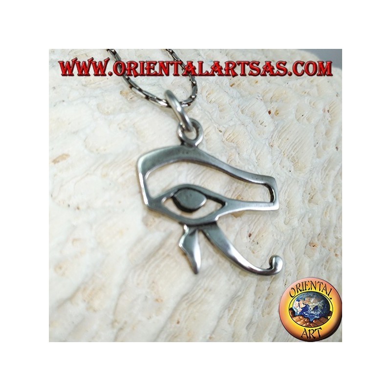 silver pendant eye of Horus and Eye of Ra