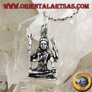 Silver pendant of Shiva Statue of Śiva of the Murudeshwara temple