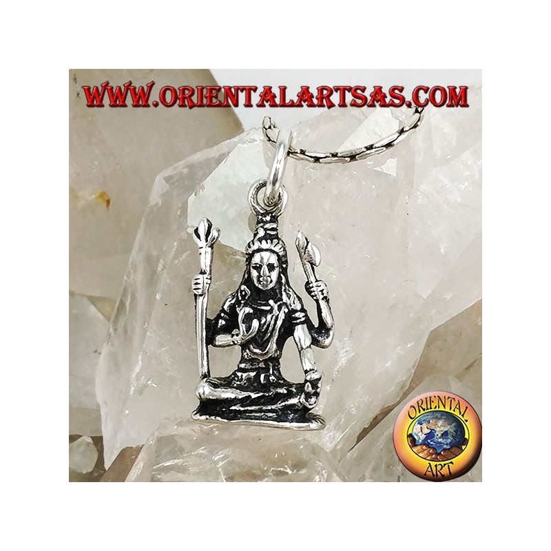 Pendentif en argent de Shiva Statue de Śiva du temple de Murudeshwara