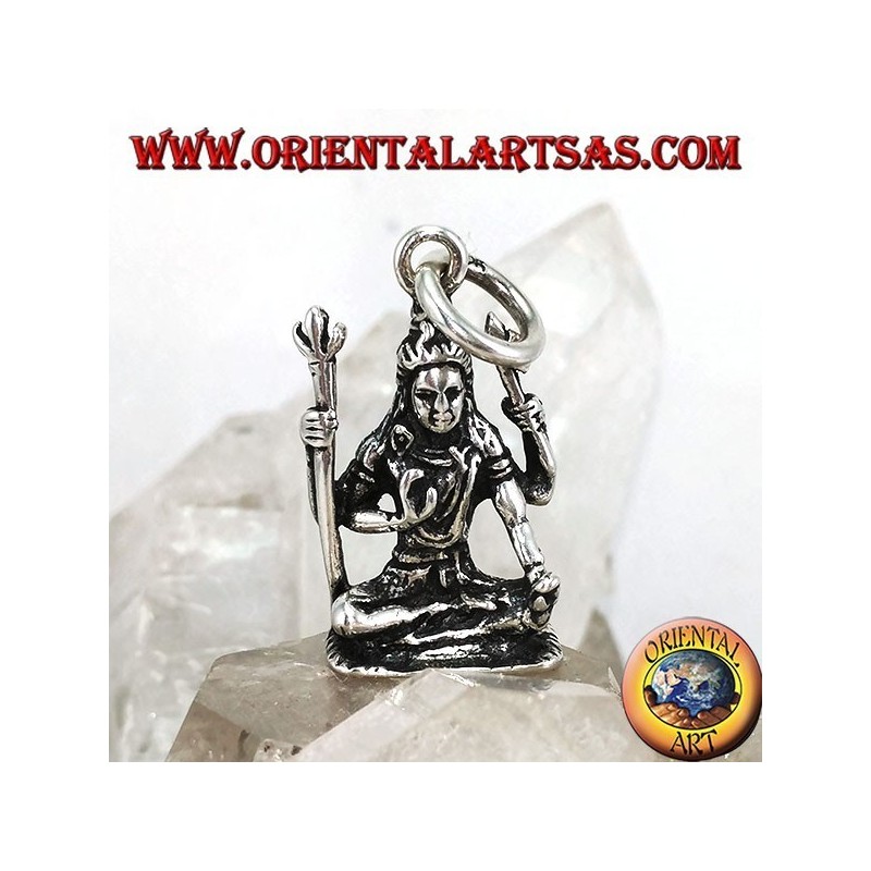 Pendentif en argent de Shiva Statue de Śiva du temple de Murudeshwara