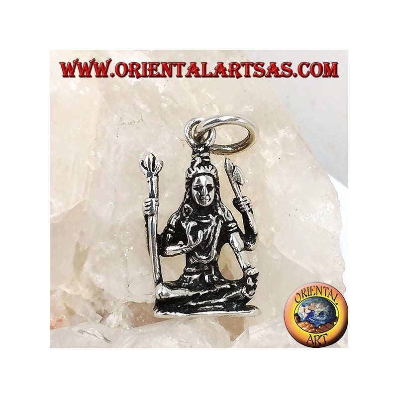 Pendentif en argent de Shiva Statue de Śiva du temple de Murudeshwara