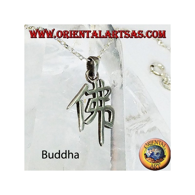 Anhänger in Silber, Buddha chinesisches Ideogramm