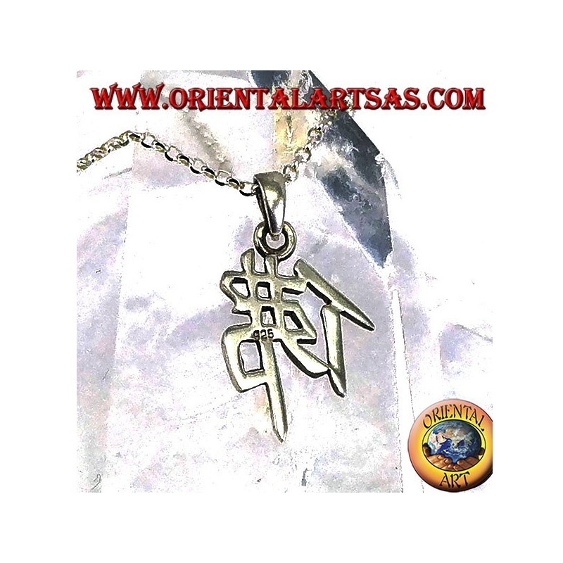 Anhänger in Silber, Buddha chinesisches Ideogramm