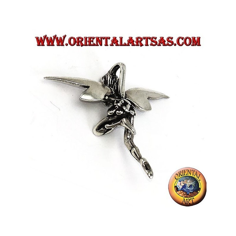 Beau pendentif en argent en trois dimensions