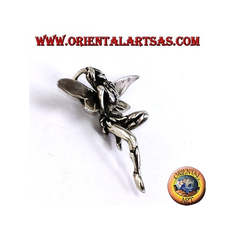 Beau pendentif en argent en trois dimensions