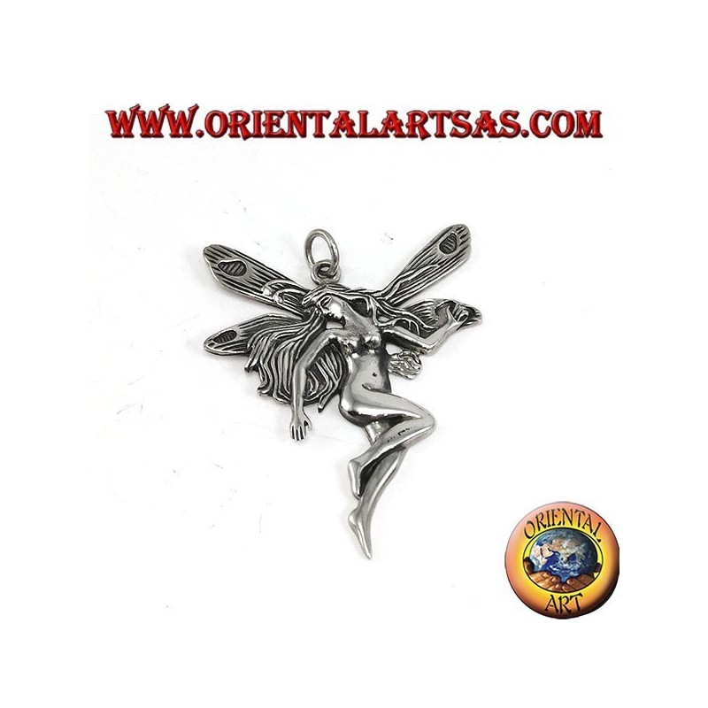 Pendentif grande fée en argent 925