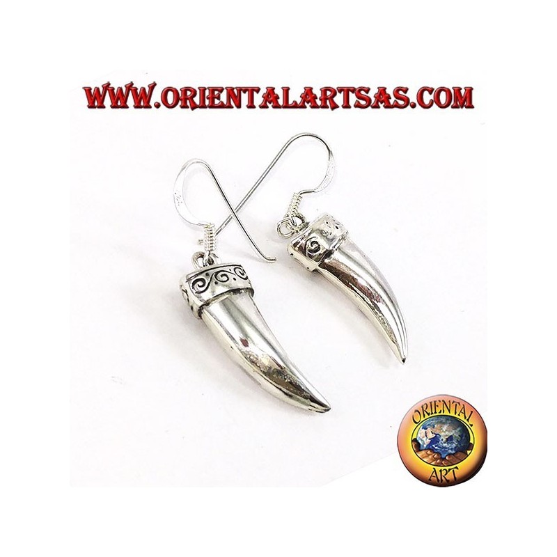 Pendientes de elefante de plata