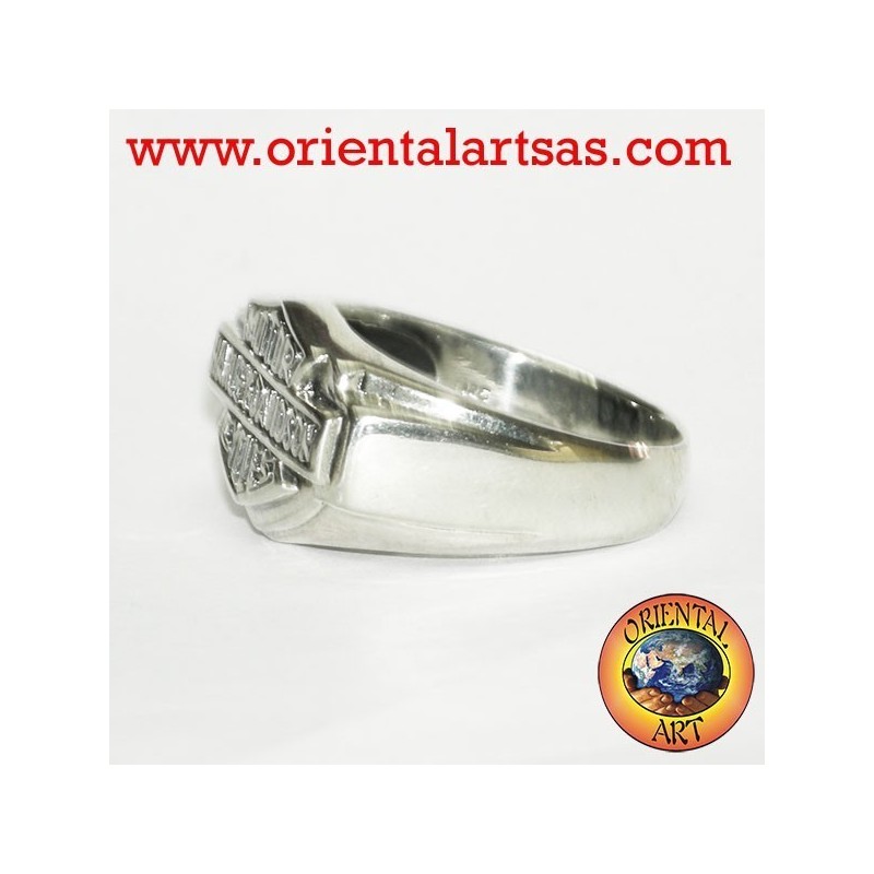 Anello Harley Davidson in argento 925 liscio