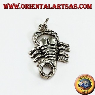 Pendentif en argent scorpion moyen