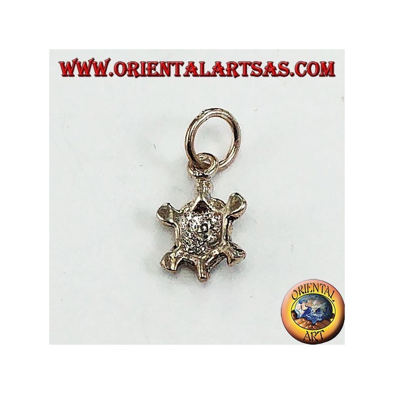 Silver pendant, small terrapin turtle