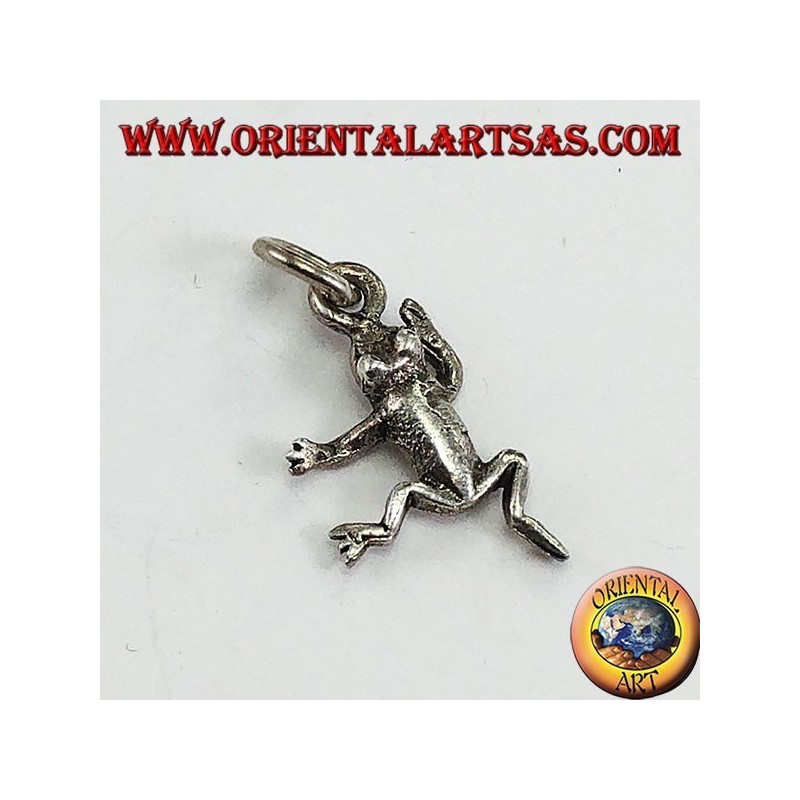 Pendentif en argent en forme de grenouille