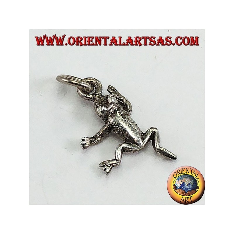 Pendentif en argent en forme de grenouille