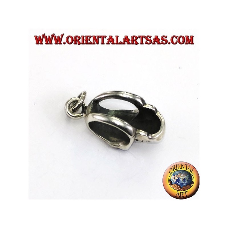 Silver pendant, Skull the pierced temples