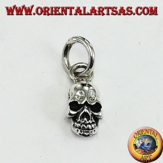 Pendant in silver, the skull of the hard