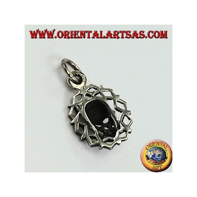 Colgante en plata, calavera de la oscuridad