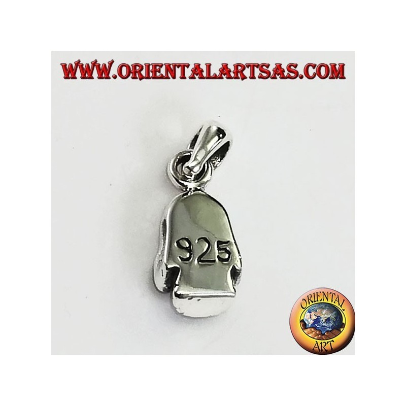 Pendentif en argent massif en forme de crâne