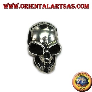 Ciondolo in argento teschio dal cranio forato