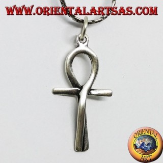 Colgante de plata cruz egkh egipcio, entrelazado