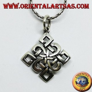 Silver pendant, Shieldknot knot