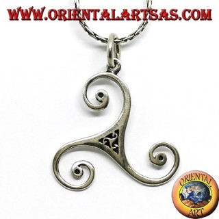 Silberanhänger triskelion oder triskele groß