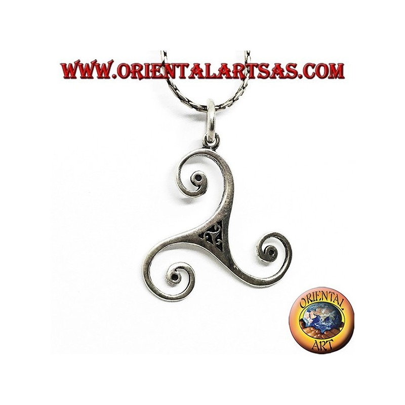 Silberanhänger triskelion oder triskele groß
