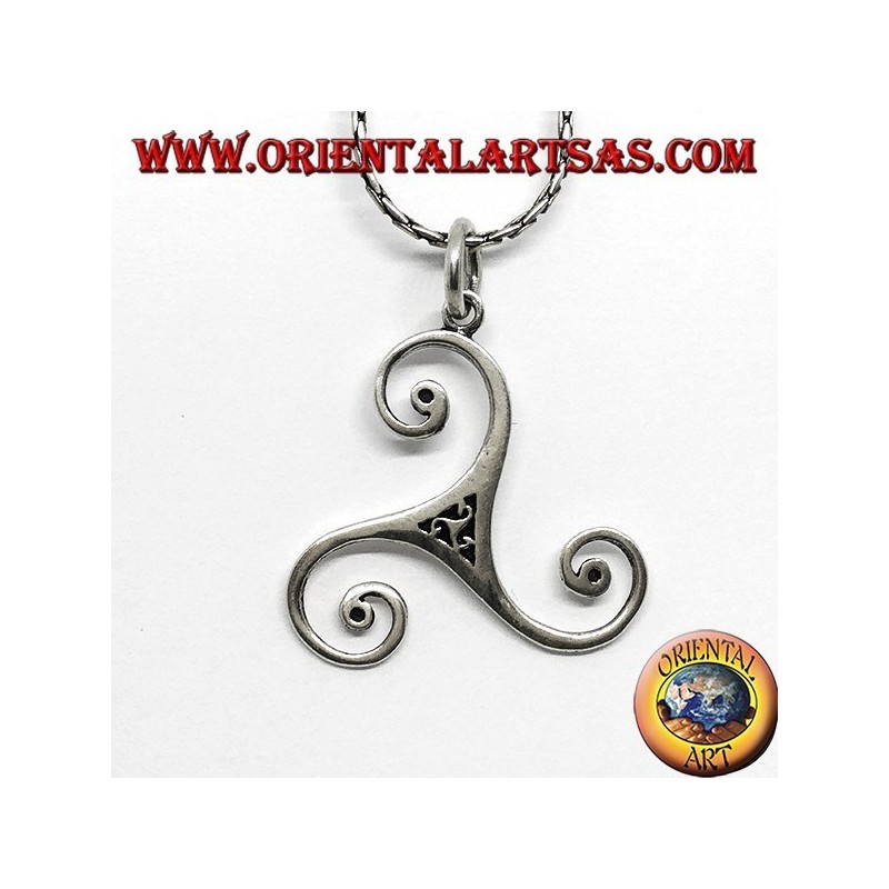 Silberanhänger triskelion oder triskele groß