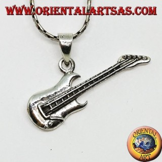 Silver pendant Chicago Electric Bass 5 String