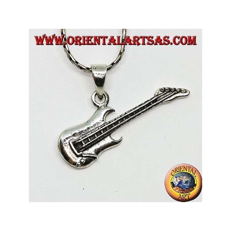 Pendentif en argent Chicago Electric Bass 5 String