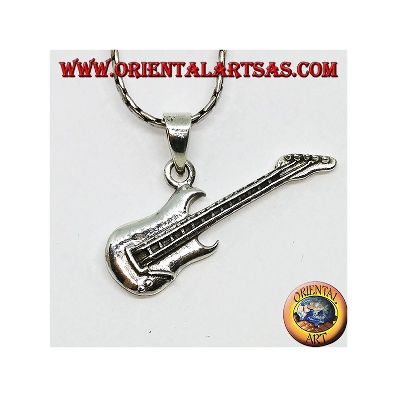 Pendentif en argent Chicago Electric Bass 5 String