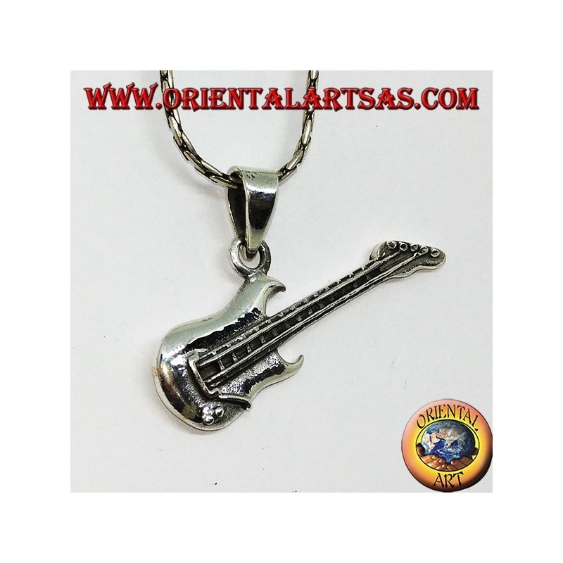 Pendentif en argent Chicago Electric Bass 5 String