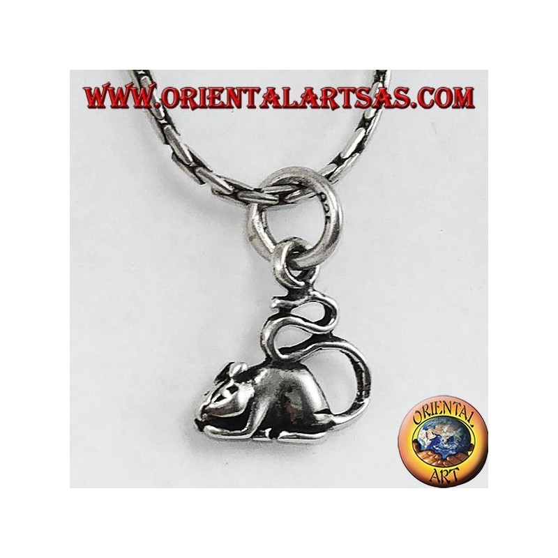 Pendentif en argent (rongeur) la souris