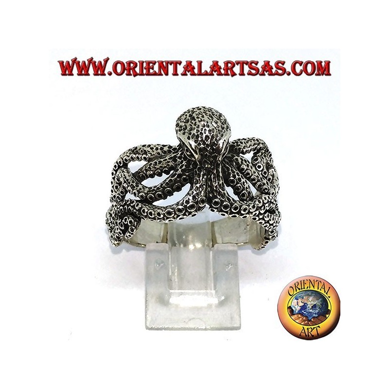 Silver ring the octopus