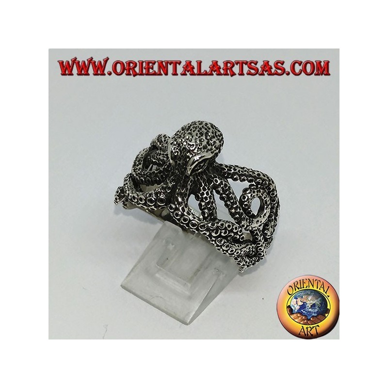 Bague en argent la pieuvre