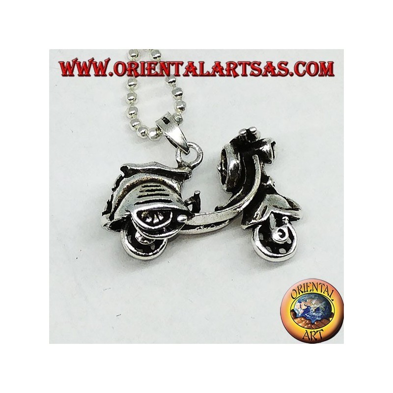 Silver pendant the legendary Vespa (mobile)