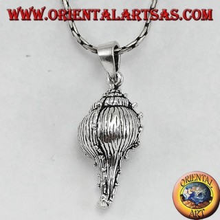 Pendant in silver, shell the tofa the symbol of fertility