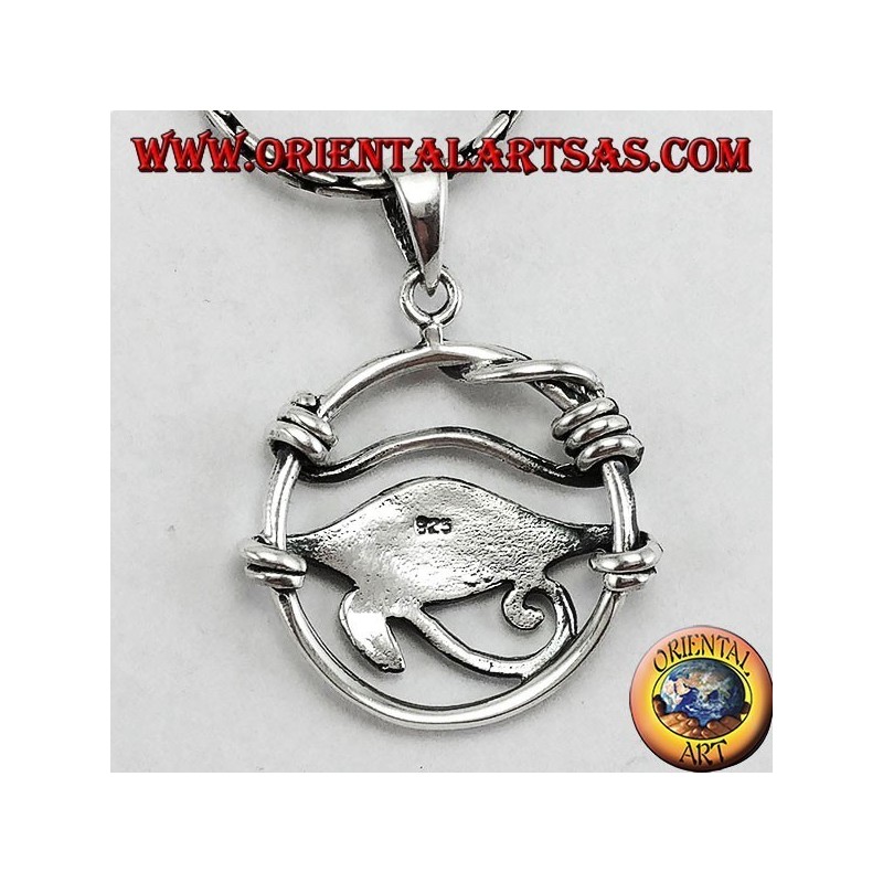 Silberanhänger, Auge von Horus im Kreis