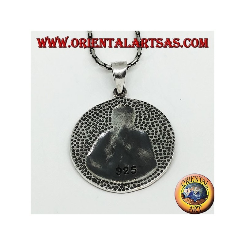 Colgante en plata del Sagrado Corazón de Jesús