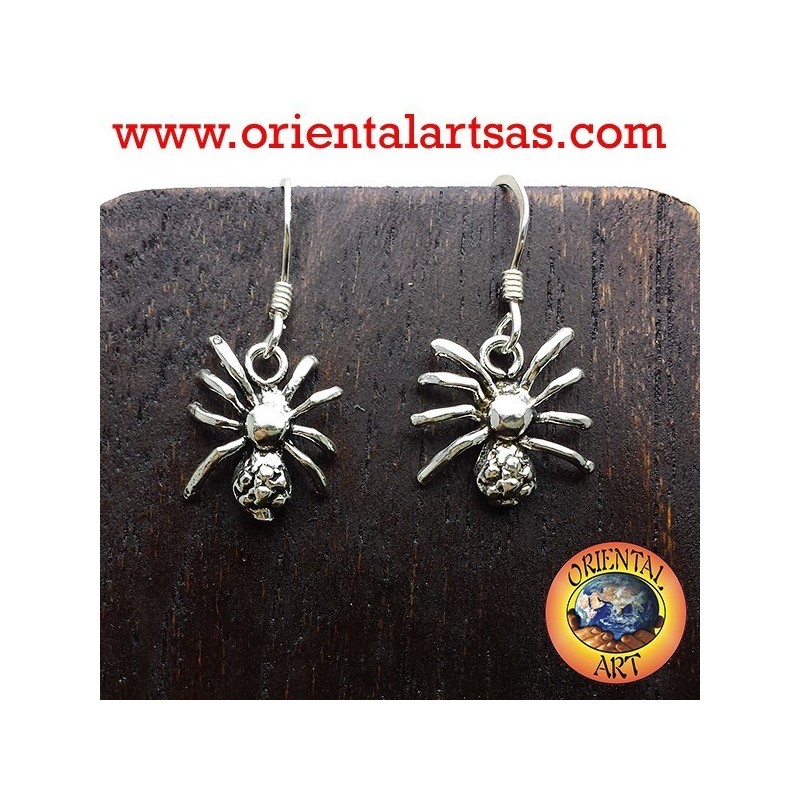 orecchino ragno in orgento