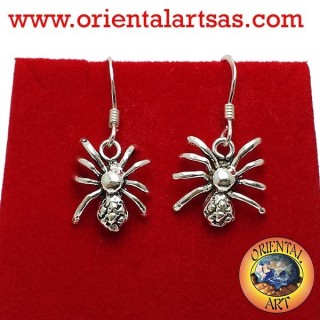 orecchino ragno in orgento