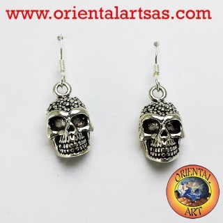 boucles d'oreilles crâne