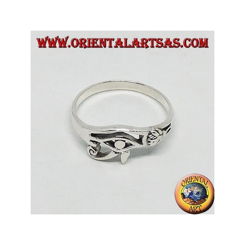 Anello  in argento piccolo occhio di Horus o occhio di Ra