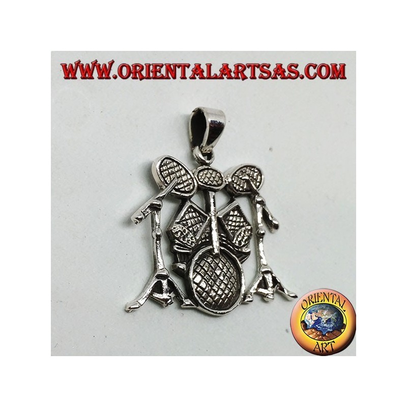 Silver pendant Battery (musical instrument)