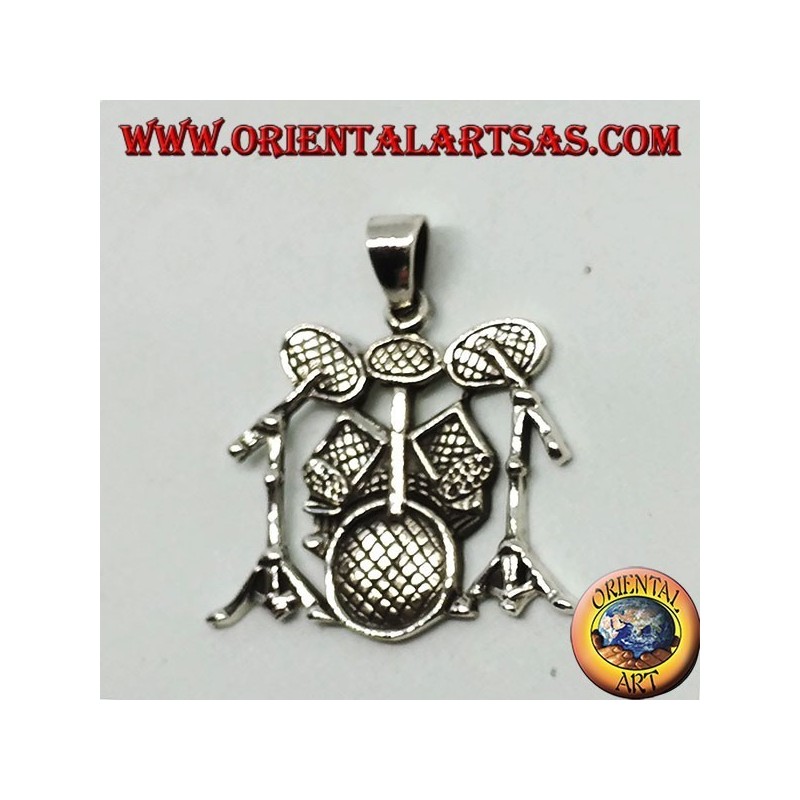 Silver pendant Battery (musical instrument)