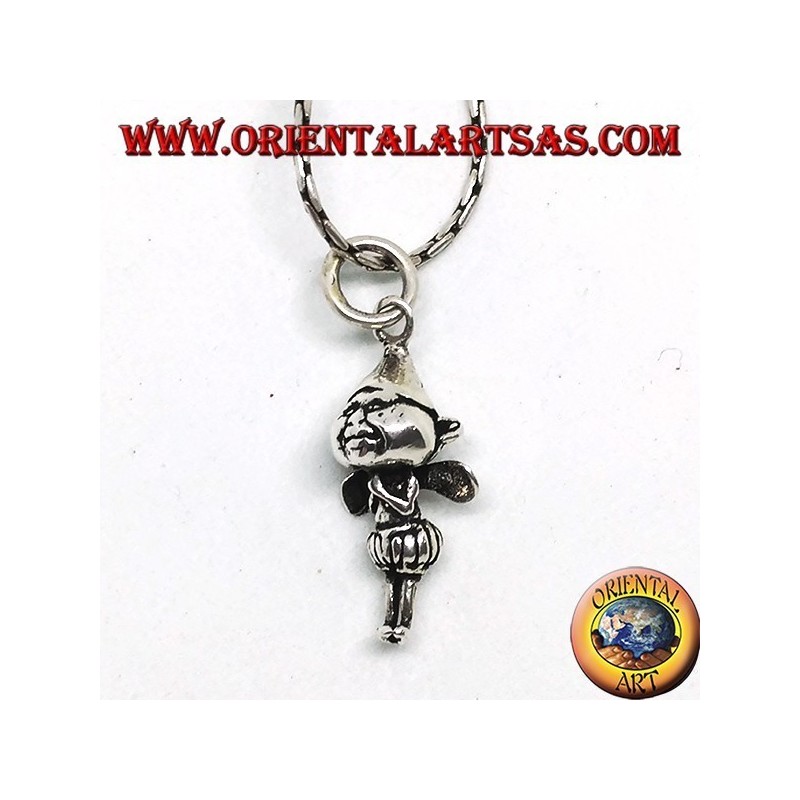 Colgante de plata, el elfo con alas.