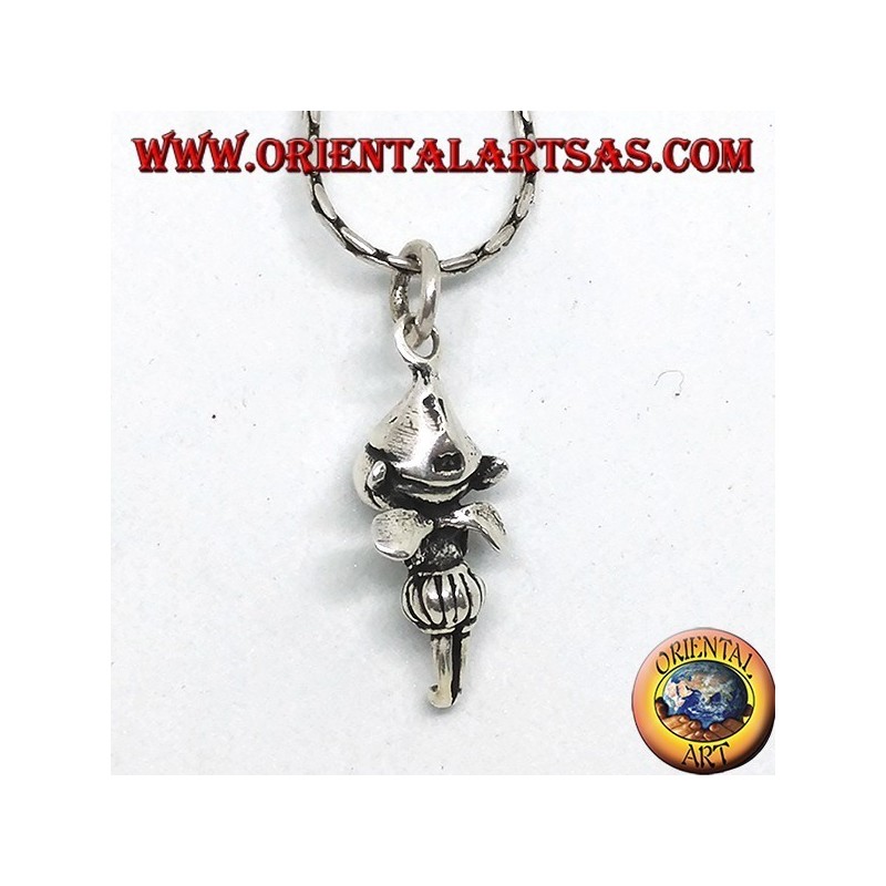 Silver pendant, the Elf with wings