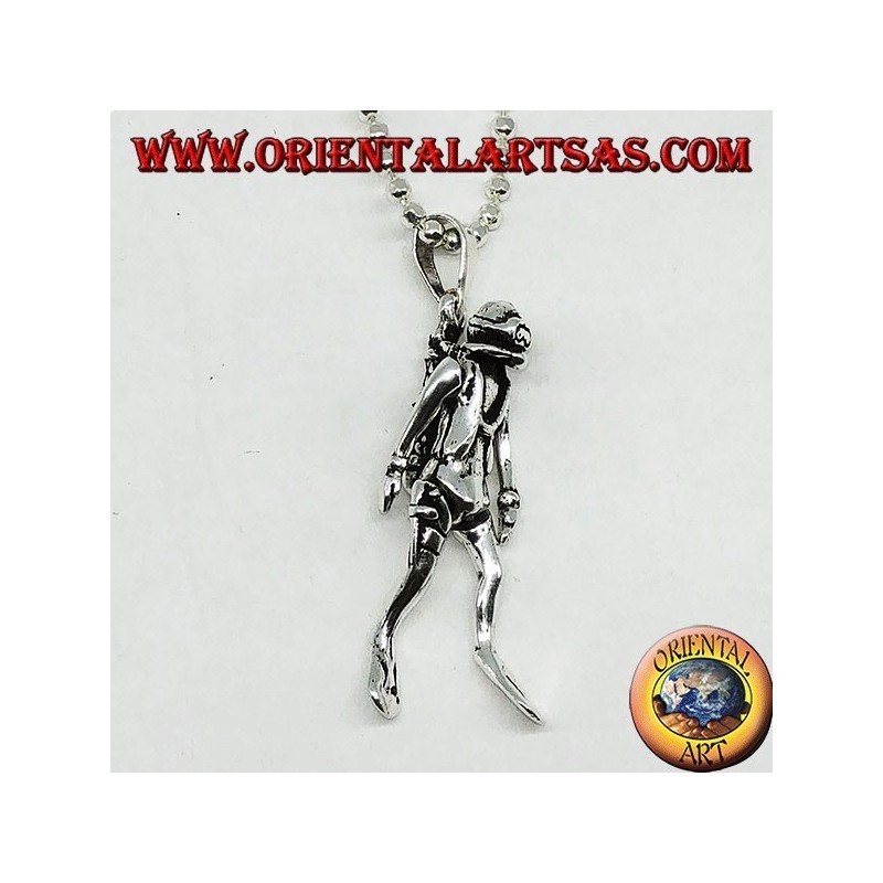 Pendentif portable du plongeur en argent