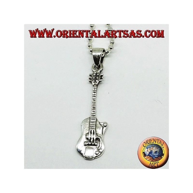 Ciondolo in argento Chitarra Elettrica 