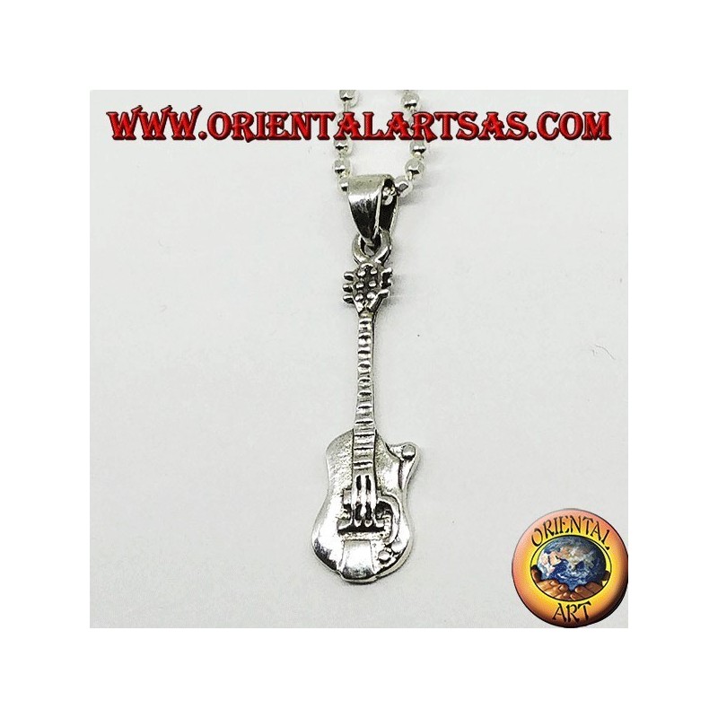Silver Pendant Electric Guitar